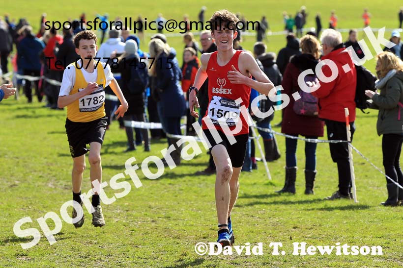 Boys Under-15s 2022 CAU Inter Counties Cross Country, Prestwold Hall, Loughborough.  Photo: David T. Hewitson/Sports for All Pics
